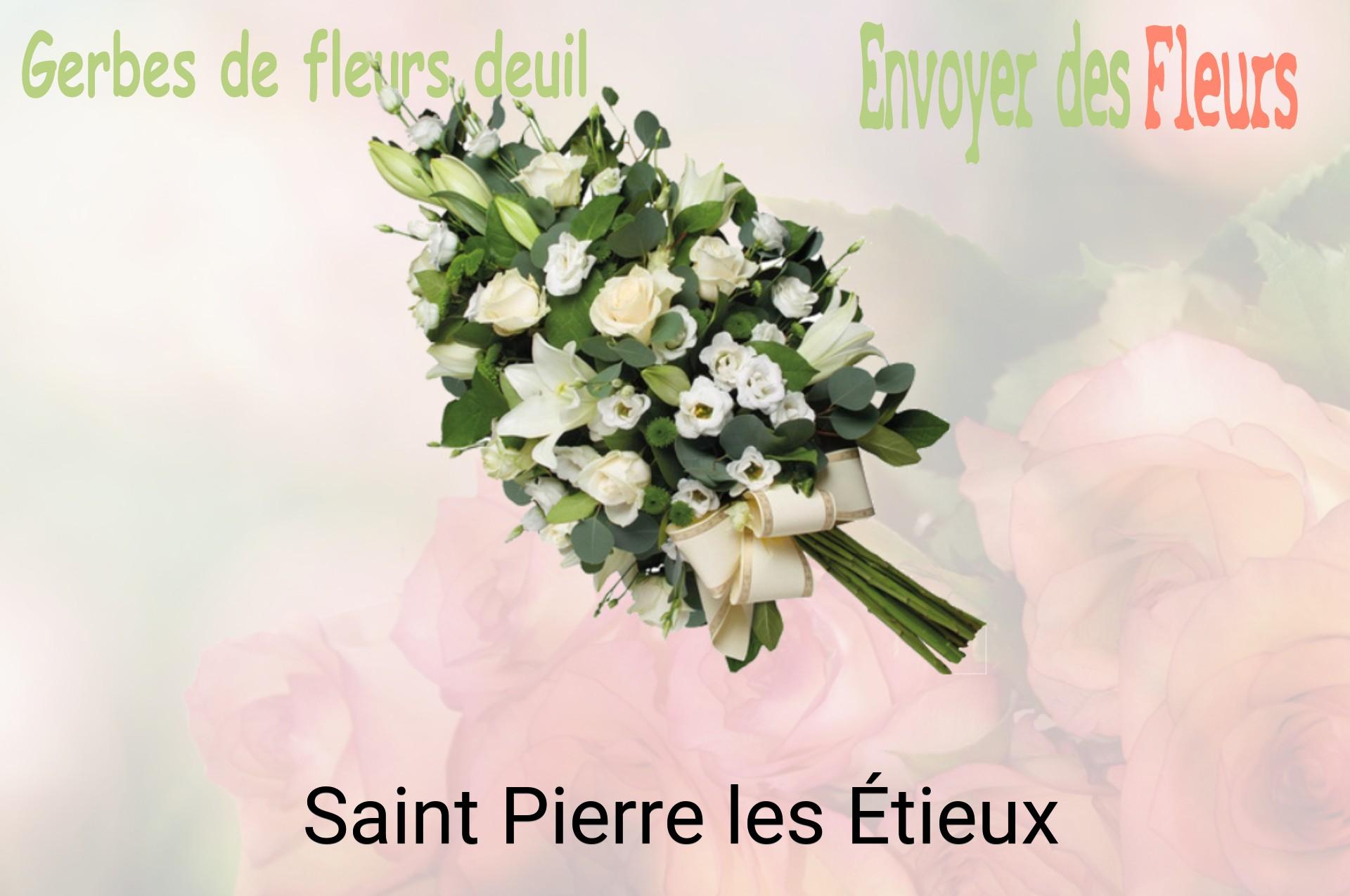 Gerbe de fleurs de deuil livrée à Saint-Pierre-les-Étieux